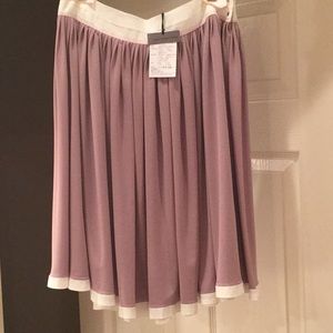 Dusty Rose and Creme Full Skirt by Flynow Size 2